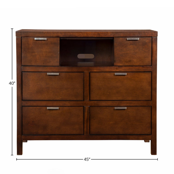 Alpine Furniture Carmel Media Chest, Cappuccino
