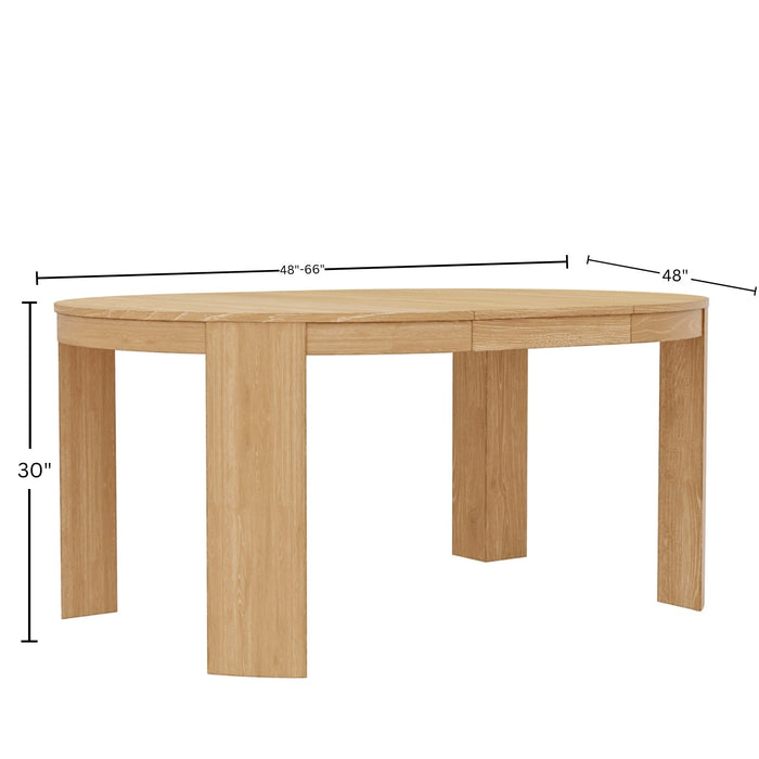 Alpine Furniture Carter 48" Round Extension Dining Table