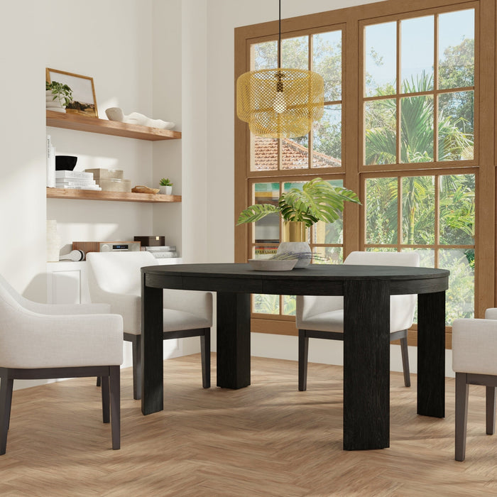 Alpine Furniture Carter 48" Round Extension Dining Table