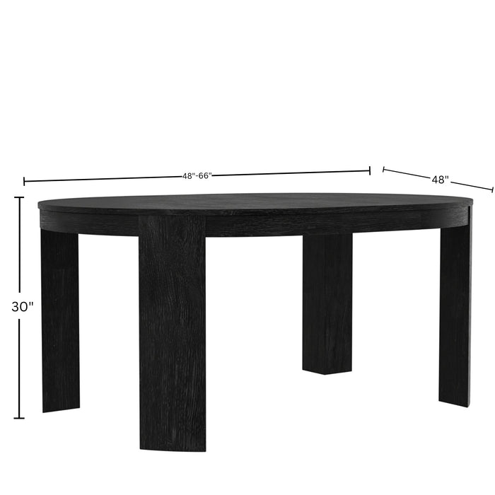 Alpine Furniture Carter 48" Round Extension Dining Table