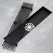Cascada 12" Linear Drain Stainless Steel Floor Drain Rectangular Shower Drain - Matt Black - Side View
