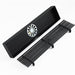 Cascada 12" Linear Drain Stainless Steel Floor Drain Rectangular Shower Drain - Matt Black - Lifestyle View