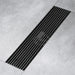 Cascada 12" Linear Drain Stainless Steel Floor Drain Rectangular Shower Drain - Matt Black