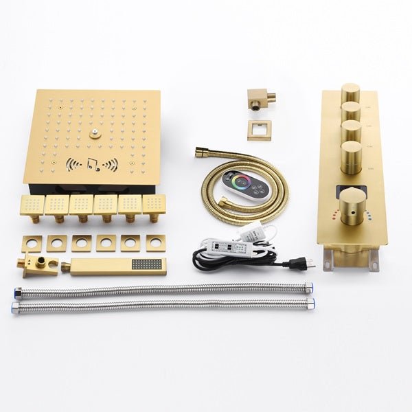 Cascada 12" Siena Digital Music LED Shower System - Lifestyle View