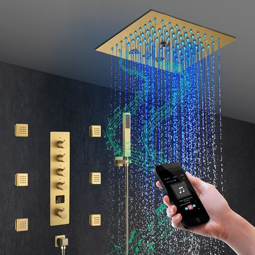 Cascada 12" Siena Digital Music LED Shower System
