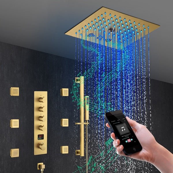 Cascada 12" Turin Digital LED Bluetooth Shower System