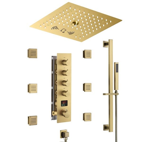 Cascada 12" Turin Digital LED Bluetooth Shower System - View 10
