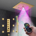 Cascada 12" Turin Digital LED Bluetooth Shower System - Side View