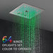 Cascada 12" Turin Digital LED Music Shower System - Detail View