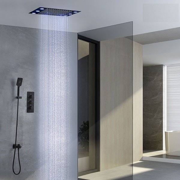 Cascada 14"x20" LED Shower System with 2-Way Thermostatic Valve - View 11