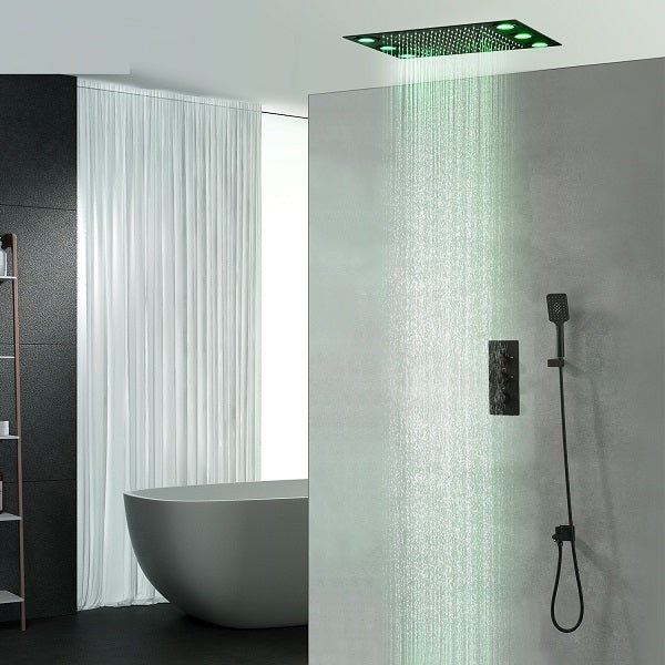 Cascada 14"x20" LED Shower System with 2-Way Thermostatic Valve - View 17