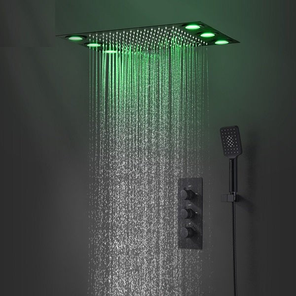 Cascada 14"x20" LED Shower System with 2-Way Thermostatic Valve - View 23