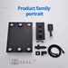 Cascada 14"x20" LED Shower System with 2-Way Thermostatic Valve - Installation View