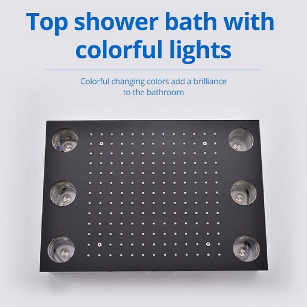 Cascada 14"x20" LED Shower System with 2-Way Thermostatic Valve - View 19