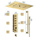 Cascada 15" x 23" Milan Bluetooth LED Shower System - Dimensions