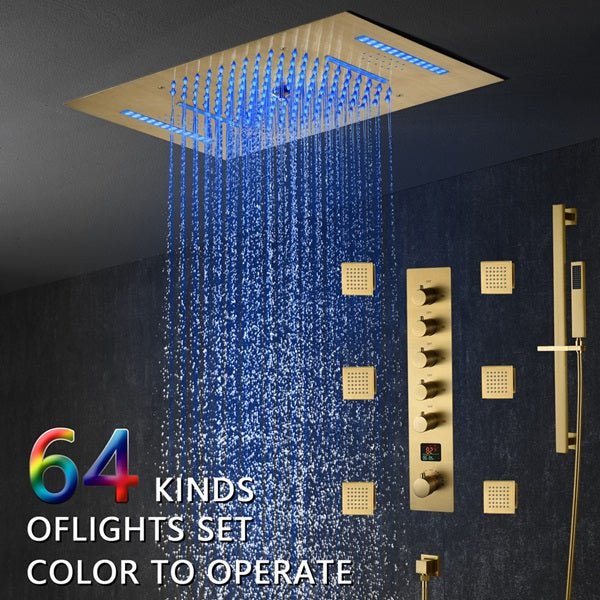 Cascada 15" x 23" Milan Bluetooth LED Shower System - View 9