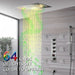 Cascada 15"x23" Catania Bluetooth LED Shower System - Installation View