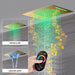 Cascada 15"x23" Catania Digital LED Music Shower System - Side View