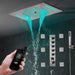 Cascada 15"x23" Palermo Digital LED Music Shower System