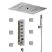 Cascada 15"x23" Palermo Digital LED Music Shower System - Installation View