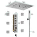 Cascada 15"x23" Palermo Digital LED Music Shower System - Lifestyle View