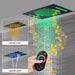 Cascada 15"x23" Trento Digital LED Music Shower System - Side View