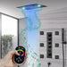 Cascada 15"x23" Trento Digital LED Music Shower System - Installation View