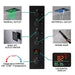 Cascada 15"x23" Trento Digital LED Music Shower System - Detail View