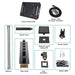 Cascada 15"x23" Trento Digital LED Music Shower System - Close-Up