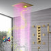 Cascada 16" Siena Digital Music LED Shower System - Dimensions