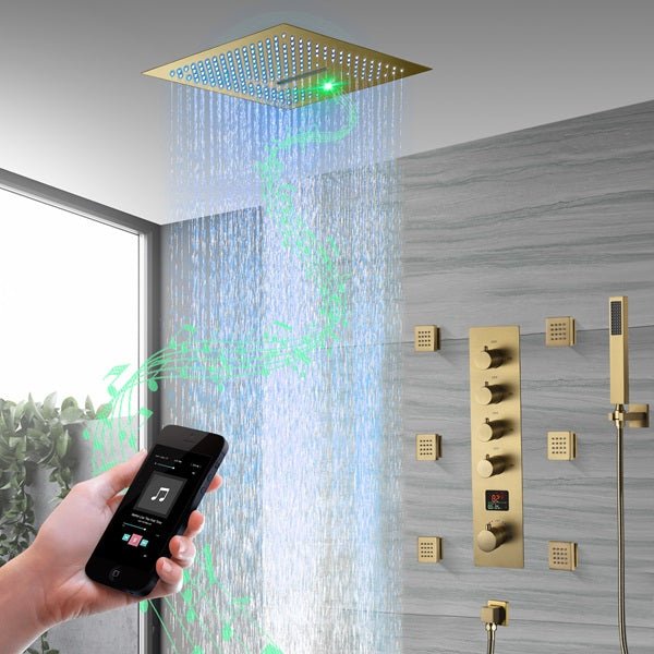 Cascada 16" Siena Digital Music LED Shower System