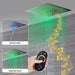 Cascada 16" Siena Digital Rainfall LED Shower System - Side View