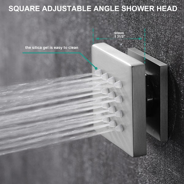 Cascada 16" Turin Digital Rainfall Bluetooth LED Shower System - View 10