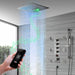 Cascada 16" Turin Digital Rainfall Bluetooth LED Shower System