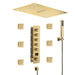 Cascada 16"x28" Matera Digital Rainfall music LED Shower System - Installation View