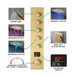 Cascada 16"x28" Matera Digital Rainfall music LED Shower System - Detail View