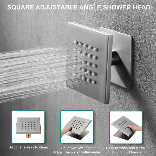 Cascada Laguna 16”x28” Music LED shower system - Features