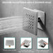 Cascada Laguna 16”x28” Music LED shower system - Features