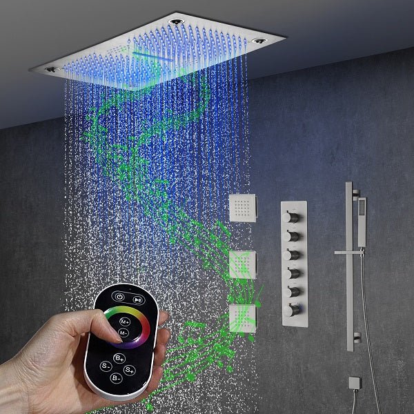 Cascada Laguna 16”x28” Music LED shower system - View 13