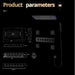 Cascada 17"x28" Torino LED Shower System - Dimensions