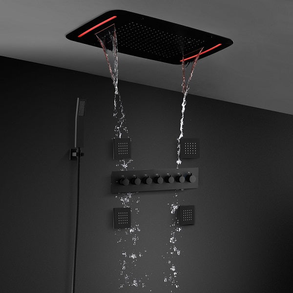 Cascada 17"x28" Torino LED Shower System - View 14