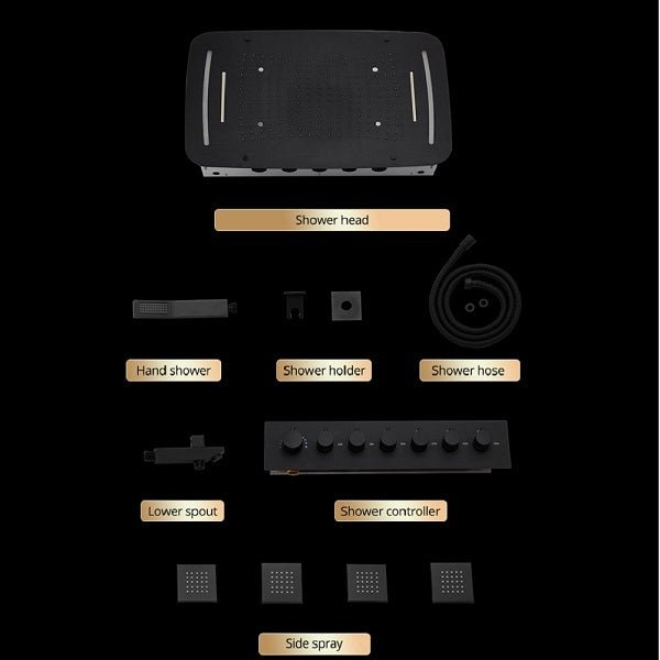 Cascada 17"x28" Torino LED Shower System - View 9