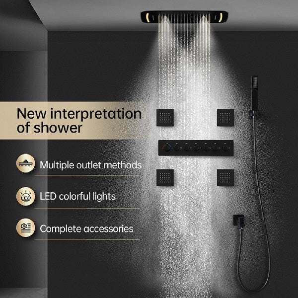 Cascada 17"x28" Torino LED Shower System - View 19