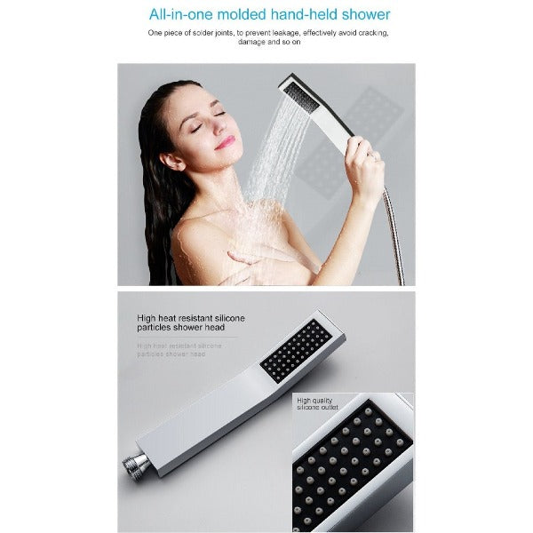Cascada 20"x40" Luxury LED Rainfall Thermostatic Shower Set - View 15