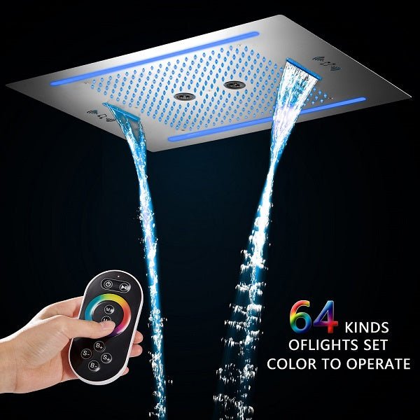 Cascada 23"x31" Florence LED Music Shower Head - Features
