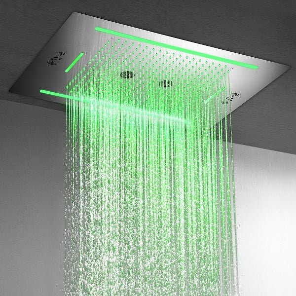 Cascada 23"x31" Florence LED Music Shower Head - Installation View