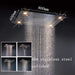Cascada 23"x31" recessed LED Rain Shower Head (3-Function) - Features