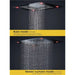 Cascada 23"x31" recessed LED Rain Shower Head (3-Function) - Lifestyle View