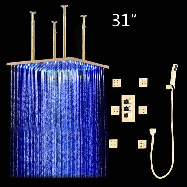 Cascada 31" Luxury LED Rainfall Shower System | Ultimate Spa Experience