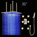 Cascada 31" Luxury LED Rainfall Shower System | Ultimate Spa Experience